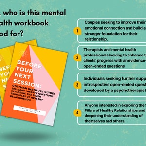 Couples Therapy Counseling Journal Prompts, Relationship Questions, Marriage, Gottman Institute Therapy Guide, Counselor Resource, Therapist image 4