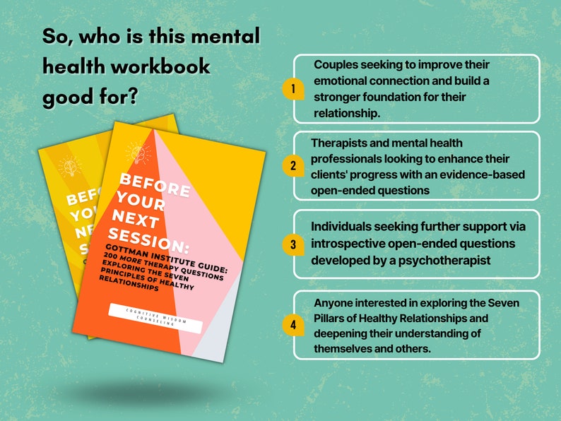 Couples Therapy Counseling Journal Prompts, Relationship Questions, Marriage, Gottman Institute Therapy Guide, Counselor Resource, Therapist image 4