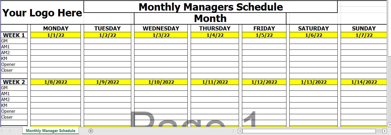 excel-template-restaurant-monthly-manager-schedule-etsy