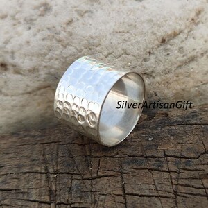 Handmade 925 Sterling Silver Band Ring, Artisan Crafted Handmade jewelry
