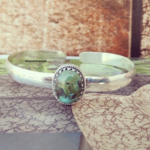 Tibetan Turquoise Bangle, Moonstone Bangle, 925 Sterling Silver Bangle, Turquoise Bracelet , Handmade Bangle, Moonstone Bracelet,,,,
