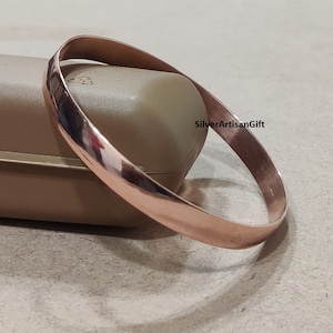 Kupfer & Roségold Armreif: Minimalistischer handgemachter Schmuck charismas Tagesgeschenk modernes Geschenk