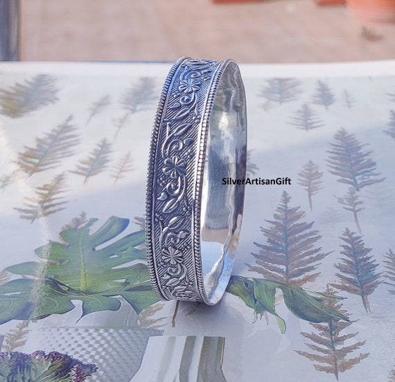 Lot De 7 Bracelets En Argent Sterling 925 Faits Main - Style Empilable - Homme/Femme