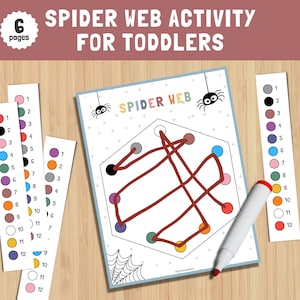 Hexagonal Spider Webs Printable Activity, Emotion Preschool Printables, Social Emotional Learning, Play Therapy, Early Years