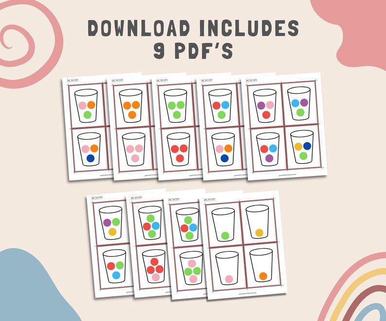 Color Activity with Pompoms, Fine Motor Activities for Toddlers and Preschoolers, Montessori Activity image 2
