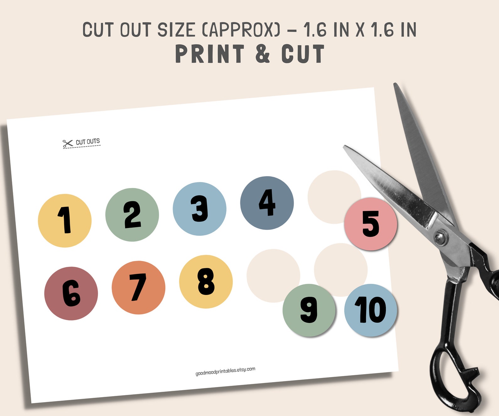 Number Matching Game, Printable Learning Numbers - Etsy