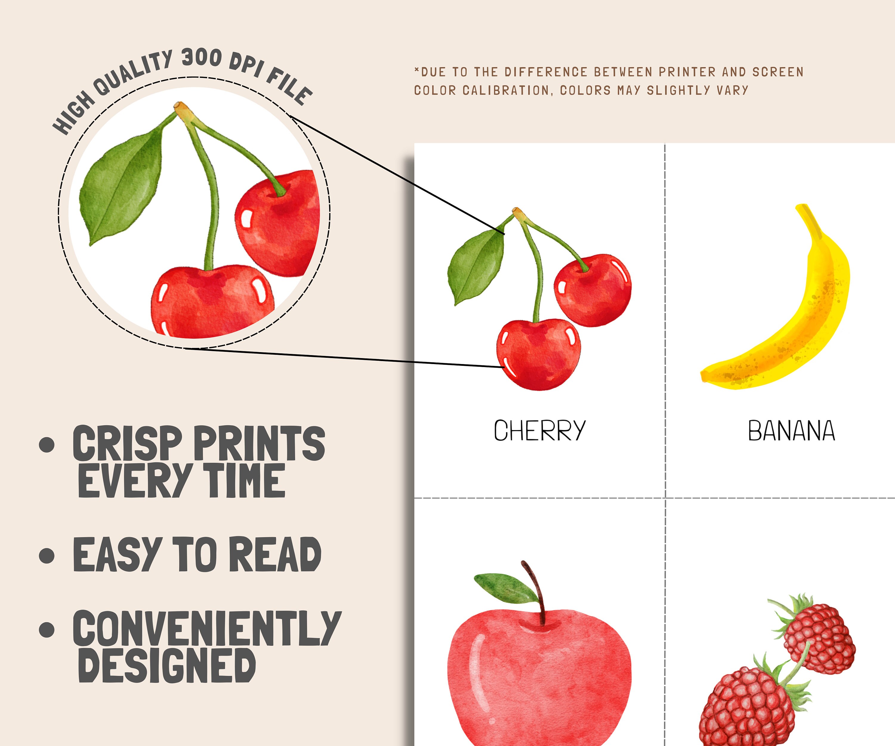 30 Obst und Gemüse Karten Montessori Karteikarten - Etsy.de