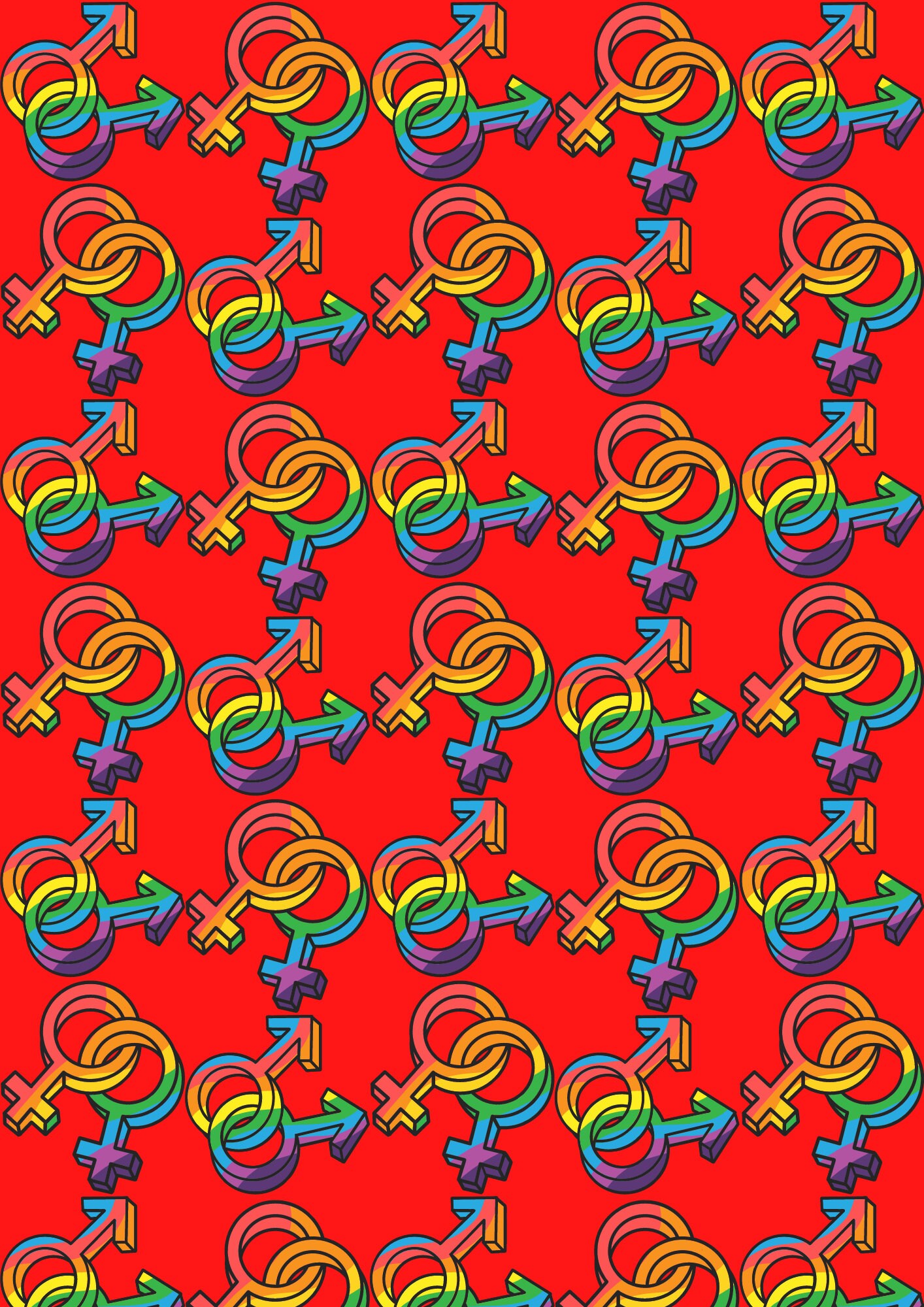 LGBTQ Gift Wrap, Wrapping Paper, Printable Wrapping Paper, Gay, Drag ...