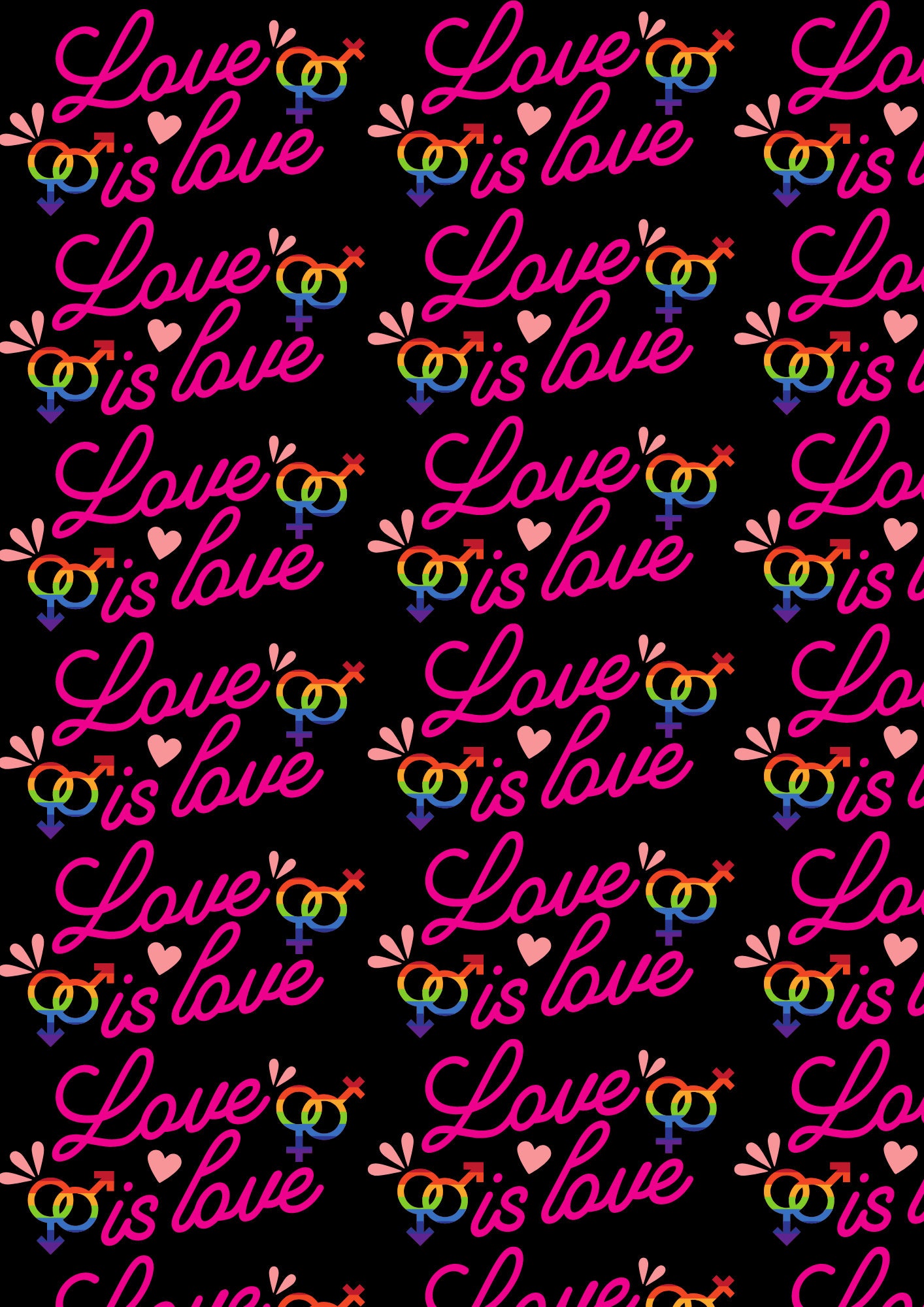 LGBTQ Gift Wrap, Wrapping Paper, Printable Wrapping Paper, Gay, Drag ...