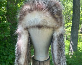 Cappello da cacciatore di pelliccia di opossum