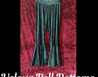 Pantalones acampanados de terciopelo: atuendo navideño para las fiestas, tallas XS a 3X para mujer
