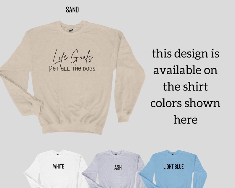 Life Goals Pet All the Dogs / Animal Lover Sweater / Animal - Etsy