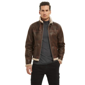 Cosplay RE 4 Leon S Kennedy Jacket Brown Leather Stand Collar |  Clothing Halloween Party Costume Gaming | Streetwear Outfits Carnival