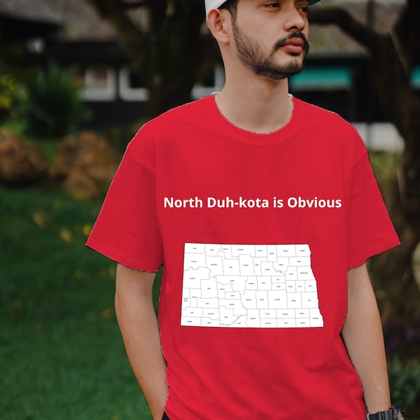 North Dakota Pun Novelty T-Shirt