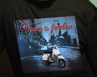 Vintage Vespa is freedom Novelty T shirt