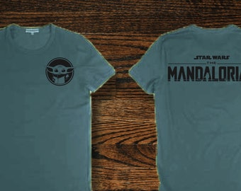 The Mandalorian Tshirt - Star Wars the Mandalorian Shirt. Perfect Christmas Gift for fans of Star Wars and the Mandalorian Series.