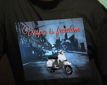 Vintage Vespa is freedom Novelty T shirt