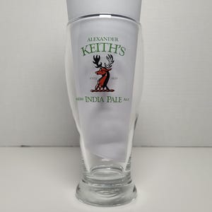 Alexander Keith's India Pale Ale Vintage Collectible Barware Beer Pint Glass Pre-Owned Like New