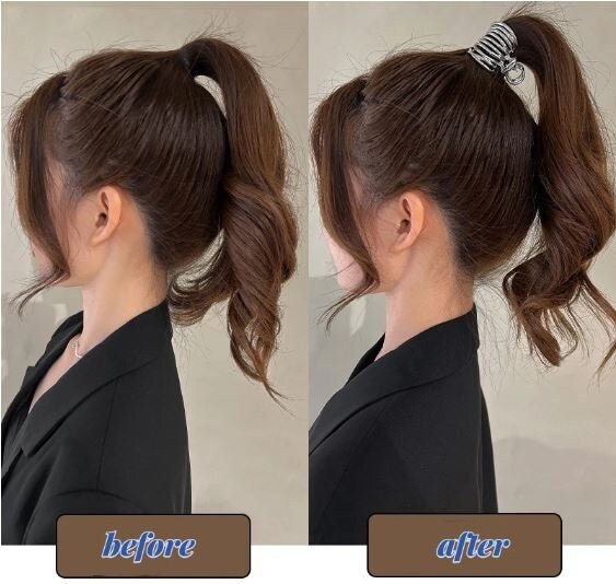Korean Women Small Hair Claw, Hair Claw Clip Small Black