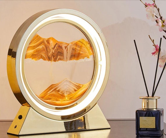 Lampe De Bureau Artistique À LED Lumière De Sable Mouvant