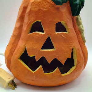 Vintage Electric Jack o Lantern Pumpkin