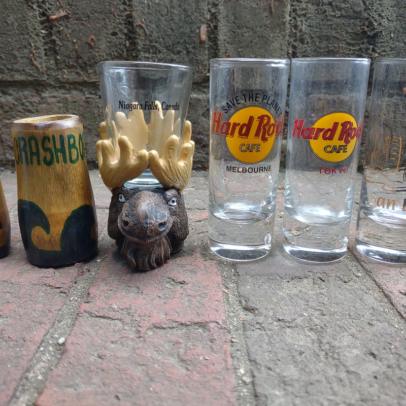 Shot Glass Landmarks Shot Glass Australia Con Collage Di Icone E Monumenti: Raro, Da Collezione, Souvenir Perfetto Shot Glass 5x6 Cm