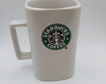 Starbucks Square Mermaid Siren Mug 2007