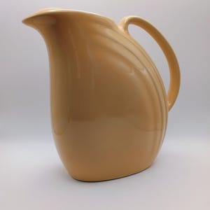 Hall Pottery Nora Tan Ceramic Water Pitcher