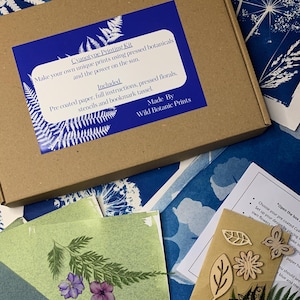DIY Cyanotypie-Druckkits, Solardruck-Kit, Sommergeschenke, Kunstkit, Bastelkit, Basteln für Kinder, einzigartige Geschenke