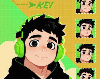 Kei PNGTuber Avatar – Premade Streaming Character for Twitch & Discord