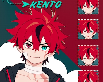 Kento PNGTuber Avatar – Premade Streaming Character for Twitch & Discord