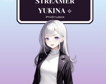 Yukina PNGTuber Avatar – Premade Streaming Character for Twitch & Discord