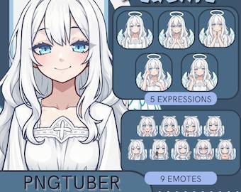 Lucine Angel PNGTuber Avatar – Premade Streaming Character for Twitch & Discord