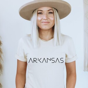 Arkansas Tee, Arkansas Shirt, Arkansas Minimalist Tee Shirt, Arkansas Top, Arkansas Gift, State Shirt, Arkansas State Shirt, State Shirts
