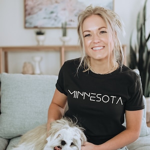 Minnesota Tee Minnesota Shirt Minnesota Minimalist Tee Shirt Minnesota Top Minnesota Gift State Shirt Minnesota State Minnesota Mom Gift