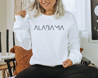 Alabama Sweatshirt Alabama State Shirt for Alabama Mom Shirt for Alabama Teen Alabama Sweater Gift for Her Gift for Him Alabama Gift College