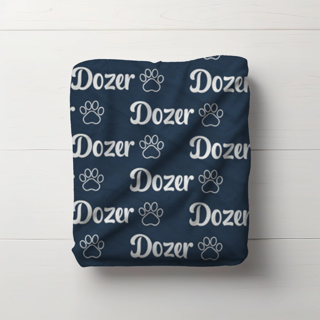 Personalized Blanket for Dog Blanket Personalize for Pet Name Blanket Personalized Name Blanket