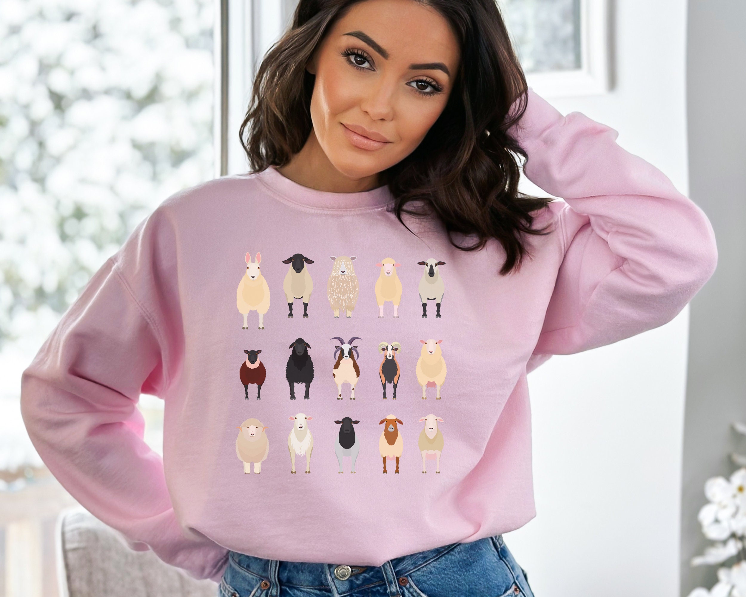 Sheep Shirt Sheep Sweatshirt Gift for Sheep Lover Women Sheep Etsy