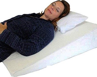 Orthologics LARGE Bed Wedge Raised Pillow Acid Reflux GERD Memory Foam Back OL9