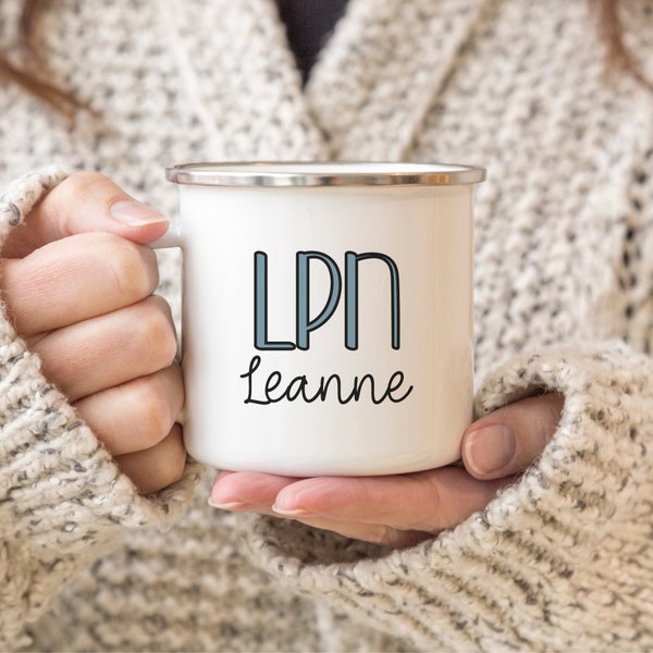 Personalized LPN Mug, LPN Mug, Custom LPN Mug, Gift for Nurse, Nursing Grad Gift, Licensed Practical Nurse Mug, Registered Nurse Mug