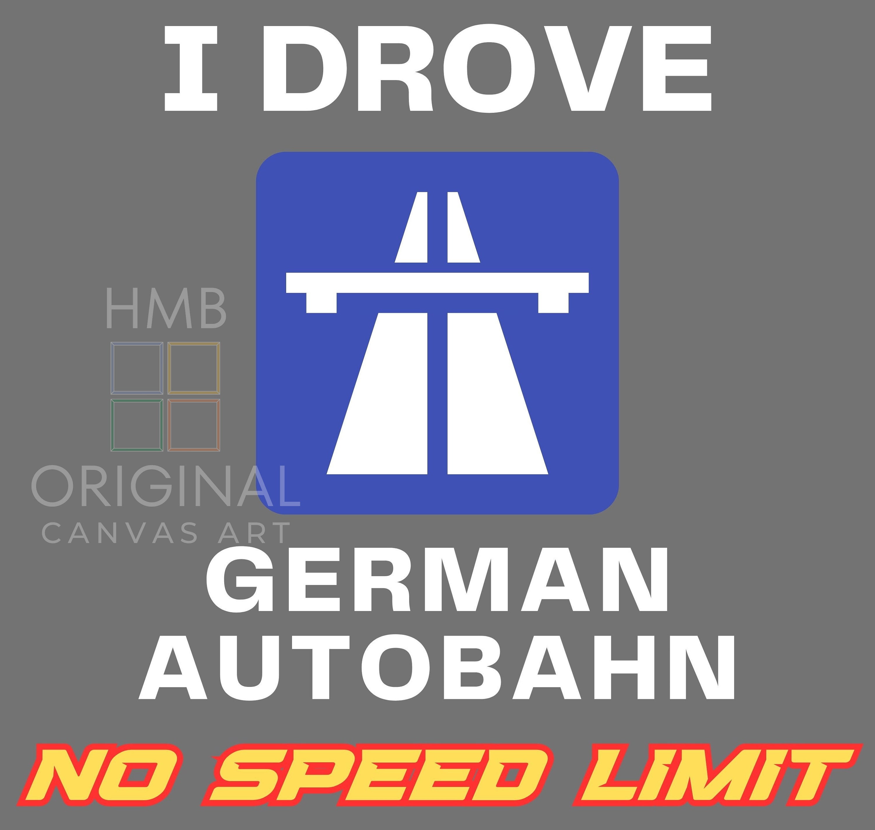 I Drove German Autobahn No Speed Limit Unisex T-shirt 