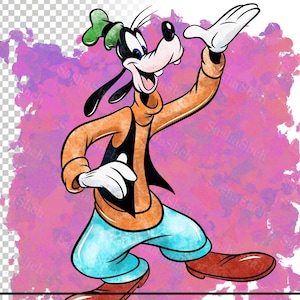 Goofy clipart,Goofy PNG,digital product,color illustrations,clipart,watercolor picture,scrapbooking,for print,Cartoon character,watercolor