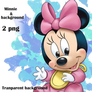 Minnie Mouse baby PNG, Minnie Mouse baby clipart image 1