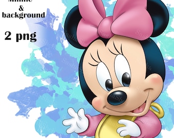 Minnie Mouse baby PNG, Minnie Mouse baby clipart