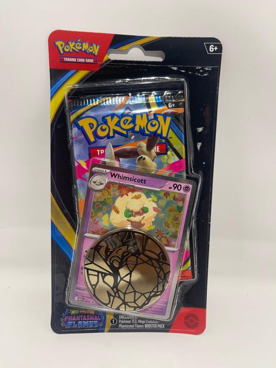 Pokmon TCG - Whimsicott Promo W/ Phantasmal Flames Booster Pack - Etsy