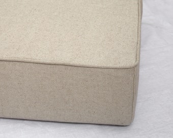 Upholstery heavy linen daybed cover with cord High durability mattress cover with piping Daybed Linen cover with cord Eco Linen