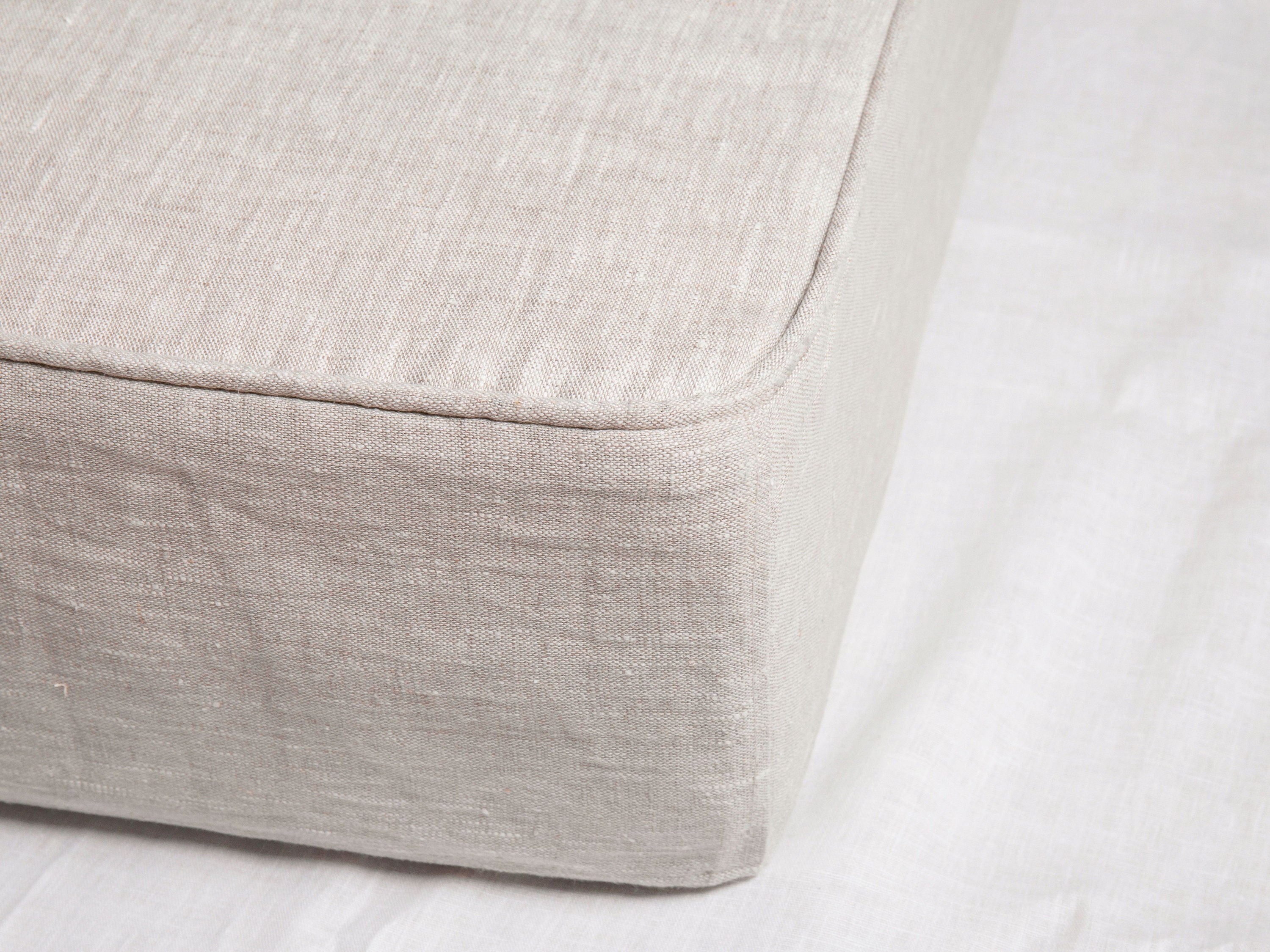 Daybed Cover With Cord Medium Weight 100 PURE Linen Mattress Cover