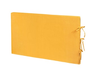 Medium-weight Linen Headboard Cover Natural Linen Headboard Slipcover 100% Linen Footboard Case Custom Made Linen Headboard Cover Eco-