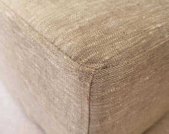 Daybed cover Medium weight 100% PURE Linen mattress cover Eco-Friendly Slipcover with Zipper Futon cover - Any size can be sewed!