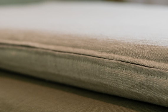 Medium weight 100% PURE Natural Linen mattress cover Eco-Friendly case with Zipper - Any size!